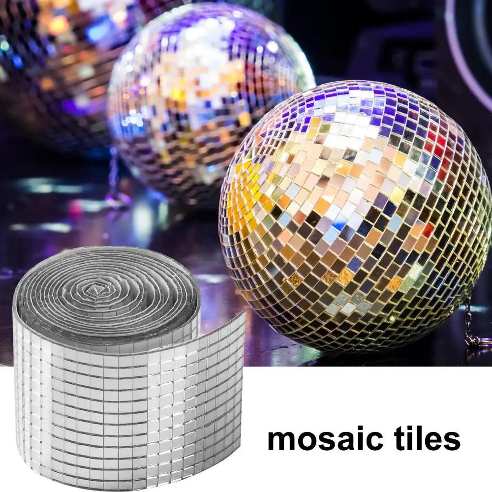 1464 Pieces Self-Adhesive Mosaic Tiles Square Glass Mirrors Mosaic Tiles Mirror Mosaic Stickers for DIY Craft Home Decoration