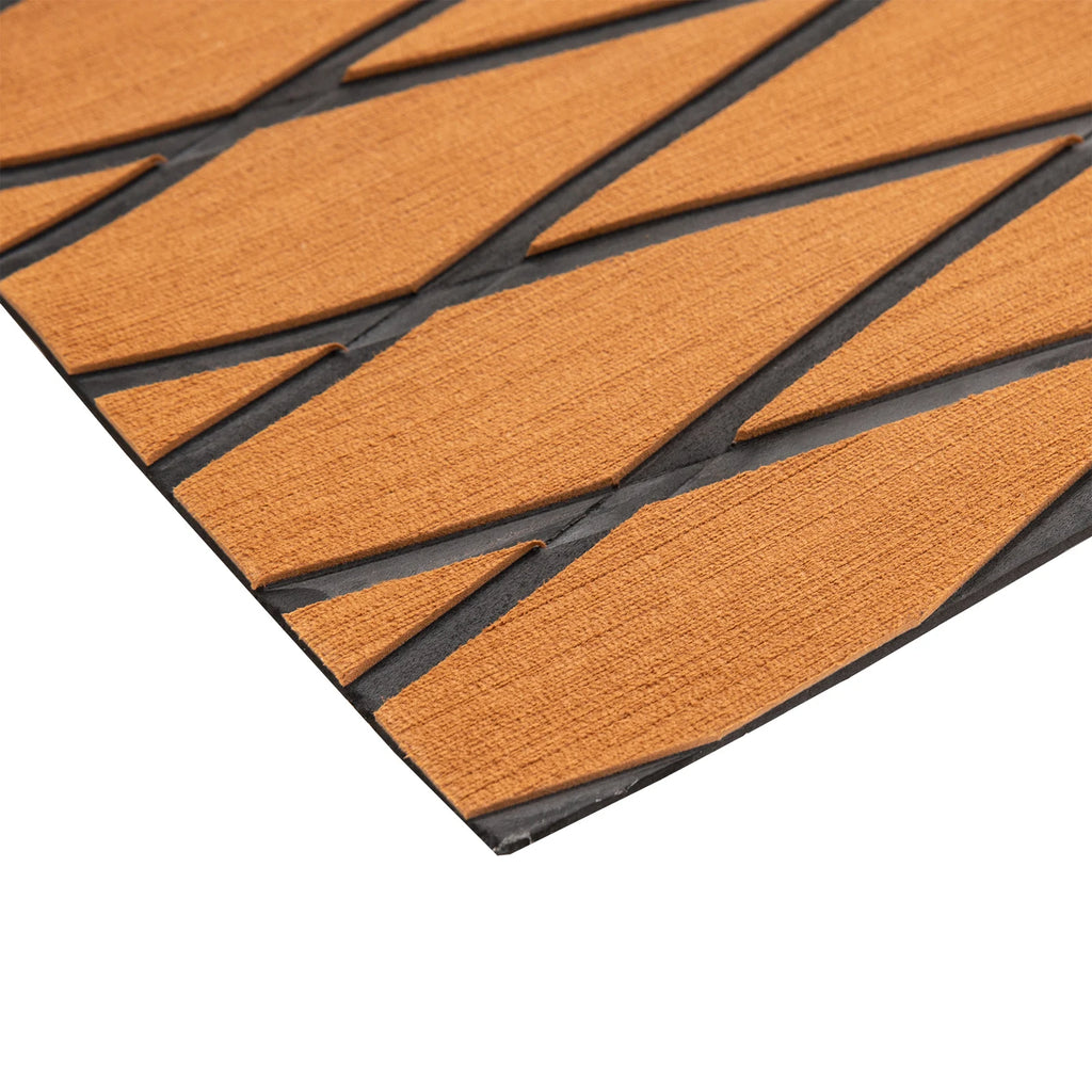 94"x35" Boat Non-Slip EVA Foam Decking Faux Teak Marine Self-Adhesive Mat for Motorboat RV Yacht Swimming Pool