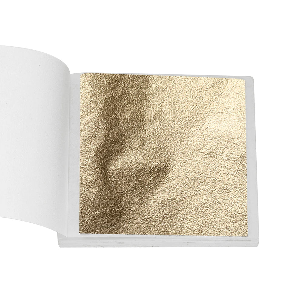 100pcs 8x8cm Imitation Gold Silver Foil Glitters Paper Leaf Sheets DIY Resin Filler Jewelry Making Art Crafts Decor Design Paper