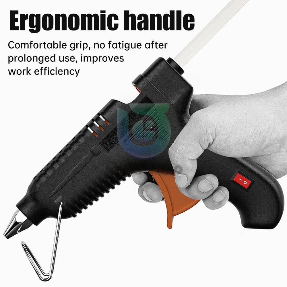 100W Hot Melt Glue Gun 11MM Glue Sticks Industrial Guns Heat Temperature Thermo Electric Repair Tool DIY Electrothermal Glue Gun