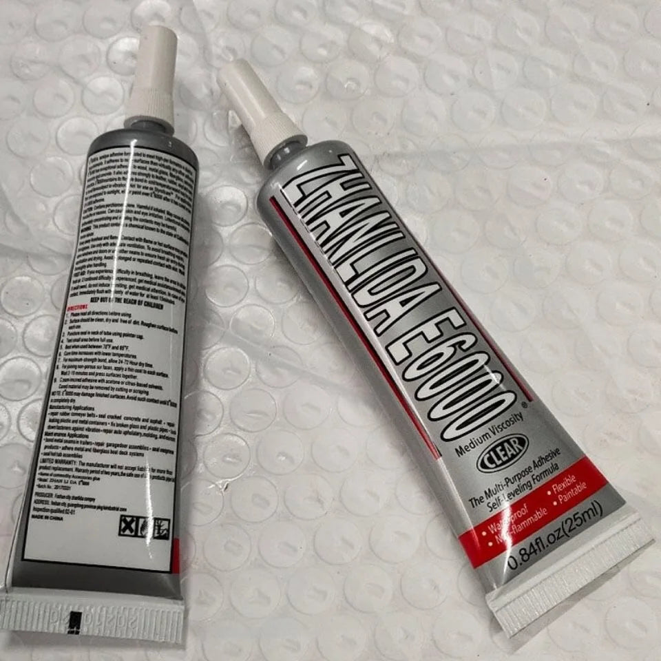50ml E6000 Jewelry Crafts Multipurpose Adhesive Crystal Cloth Rubber Beads Bonding Super Liquid Glue Repair Phone Screen Glass