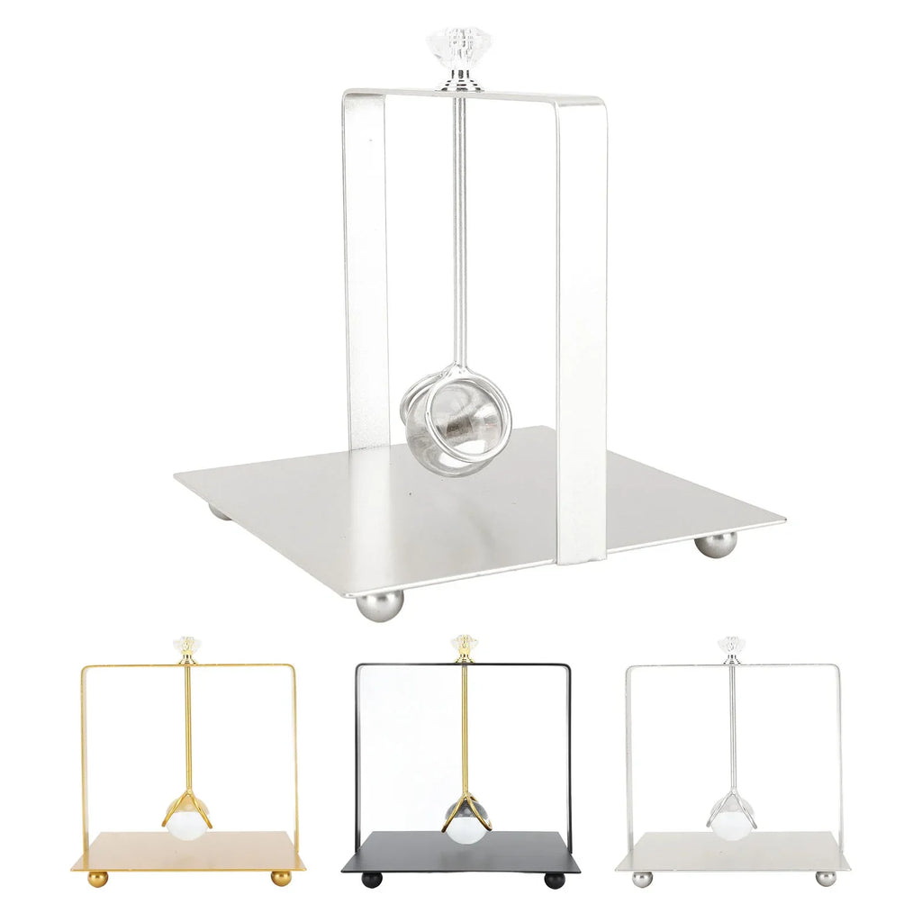 Flat Napkin Holder Metal Napkin Holder  Handle Modern Elegant  Paper Napkin Dispenser for Restaurant Hotel Home Office