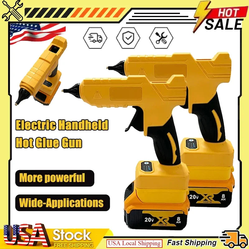 Fit Dewalt Cordless Electric Handheld Hot Glue Gun Repair DIY Tool Melt Welding Hot Air Gun Anti-scald Nozzle for 20V Battery
