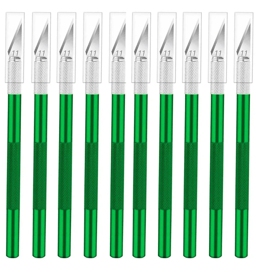 Sharp Exacto Knife Set Exacto Knife Colorful Craft Knife Kit, Precision Hobby Knife for DIY, Art, Cutting, Carving,10PCS