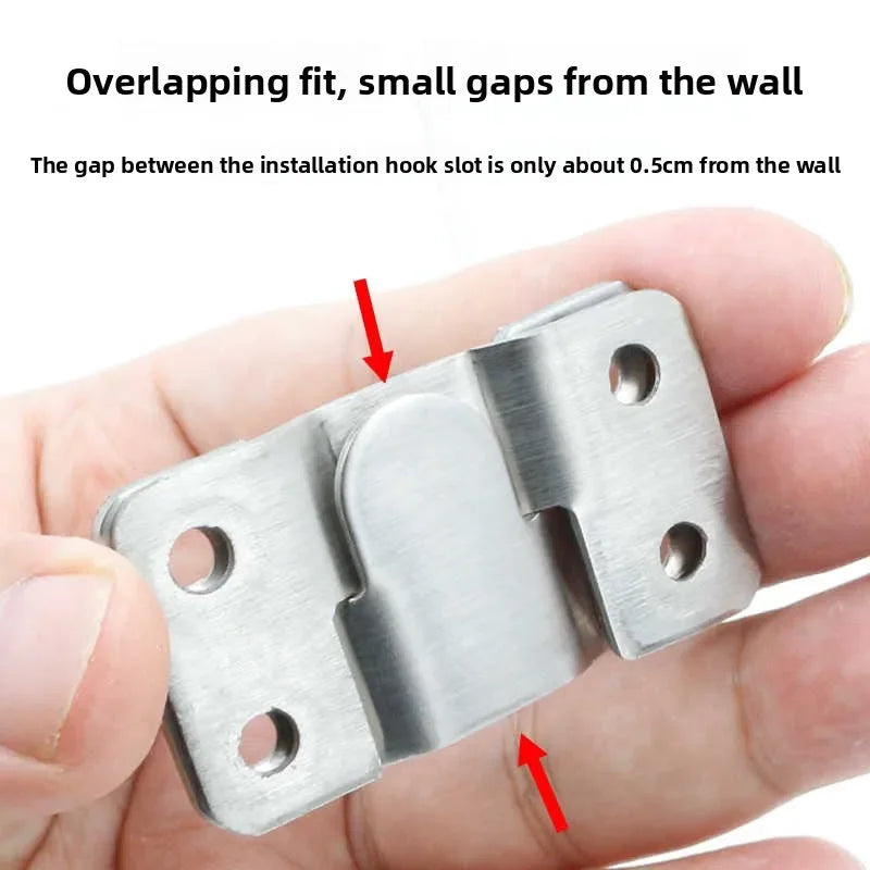 Folding Table Wall Shelves Floating Wall Shelves Stainless Steel Hanging Buckle Flush Mount Hanger Furniture Interlock Bracket