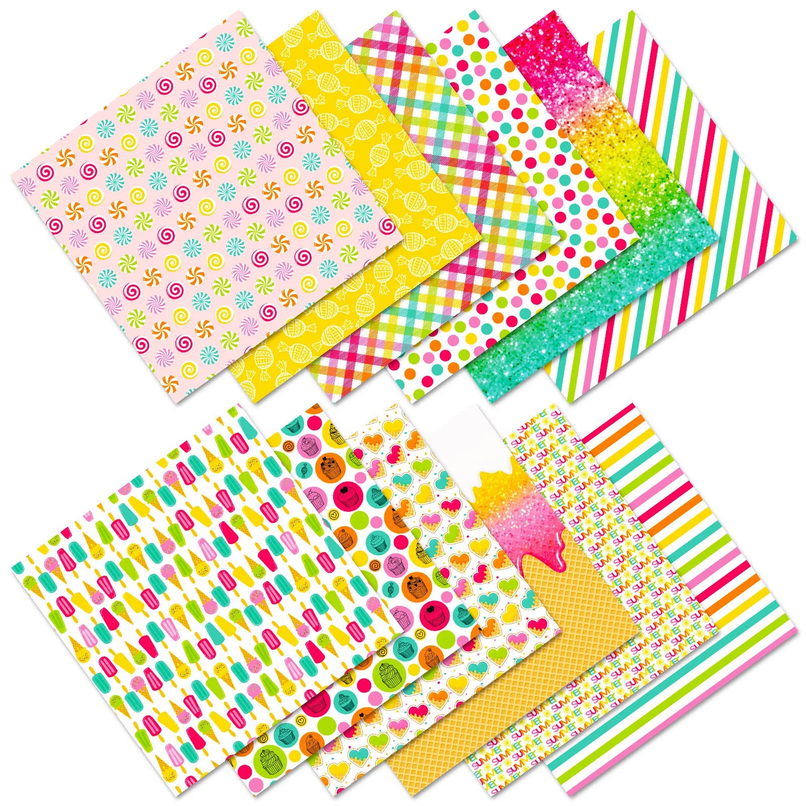 12 Sheet Scrapbooking Paper 15x15cm,  6x6in Scrapbooking Paper Acid-Free Cardstock Backgrounds Card for DIY Art Craft Decoration