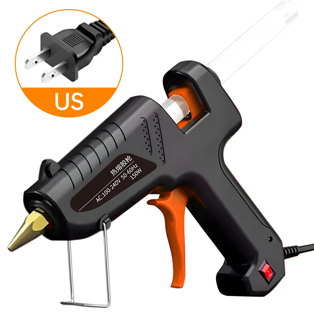 150W Hot Melt Glue Gun 11mm Glue Sticks Industrial Guns Heat Temperature Thermo Electric Repair Tool DIY Electrothermal Glue Gun