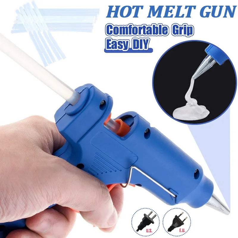 Fast Heating 20W Hot Glue Gun Household Industrial Multipurpose Electric Glue Gun Hot Glue Sticks for DIY Crafts Home Deco