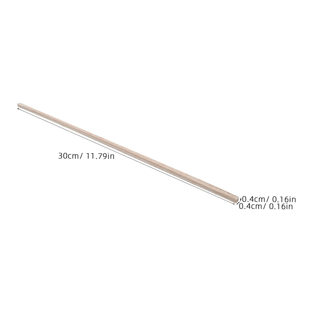 50Pcs Balsa Wood Square Wooden Dowel Rods 11.8x0.16 Inch Unfinished Craft Wood Sticks for DIY Woodworking Small Craft Projects