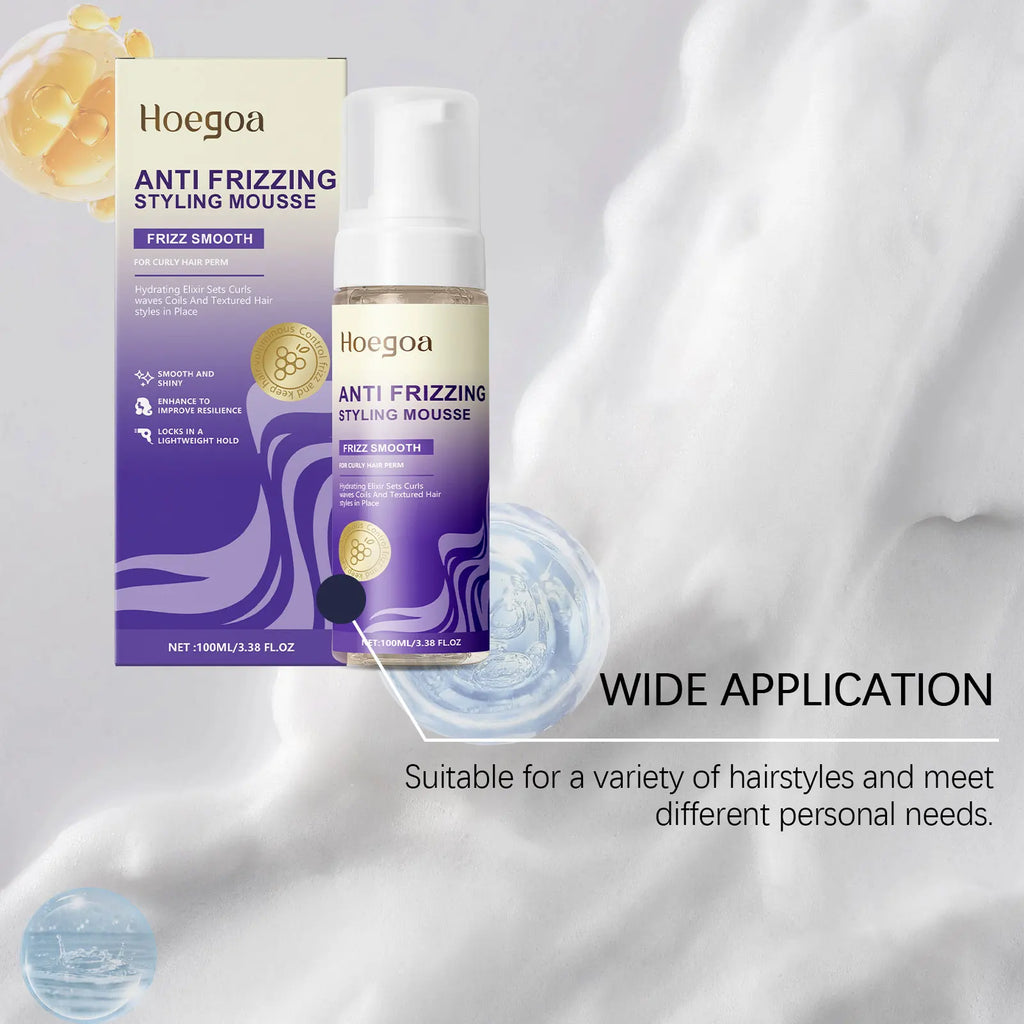 Hair Styling Spray Anti Frizz Add on Charms Increase Elasticity Long Lasting Styling Non-greasy Moisturizing Fluffy Hair Mousse