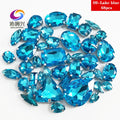 68Pcs Mix Crystal Sliver Claw Setting Rhinestones Sewing Clothe For Needlework Stone DIY Sew On Wedding Dress Shoes Bags