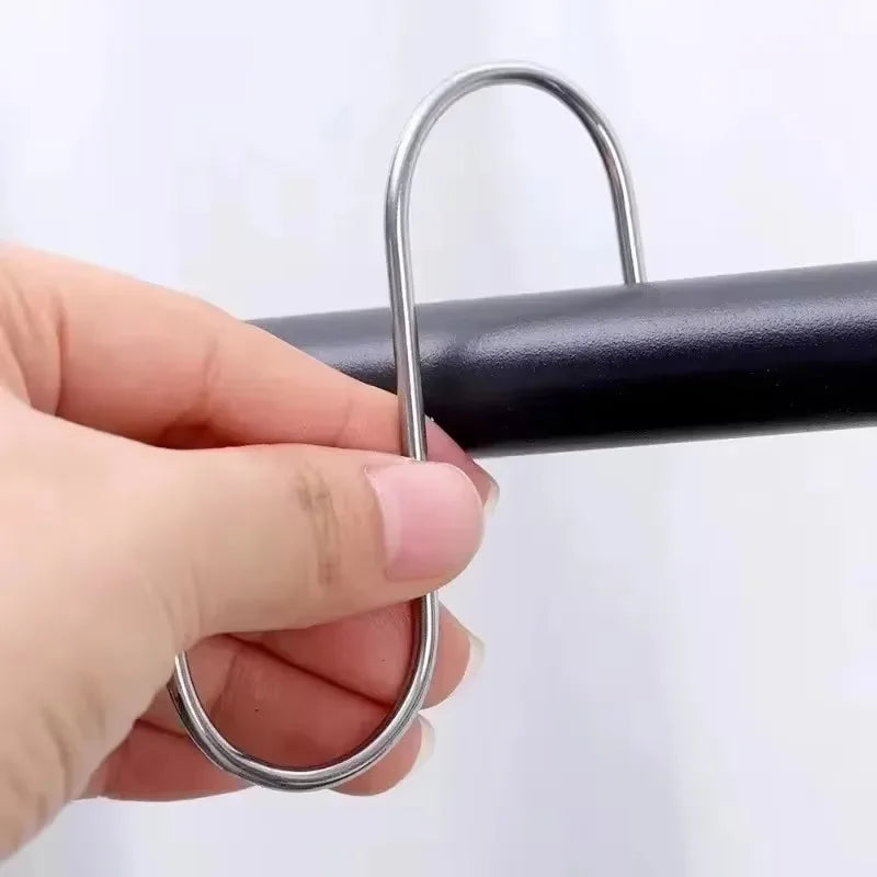 10-30PCS Metal S Hooks Stainless Steel S Shaped Hook for Kitchen Bathroom Bags Clothes Towels Plants Hanging Hangers Holders