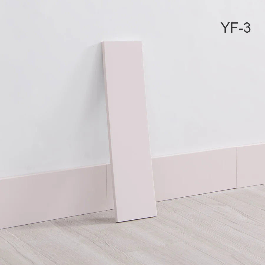 10pcs Self-Adhesive Wooden Stickers Wall Stickers Skirting Lines 10mm Thickness Suitable for All Indoor Places 17.72X4.72In