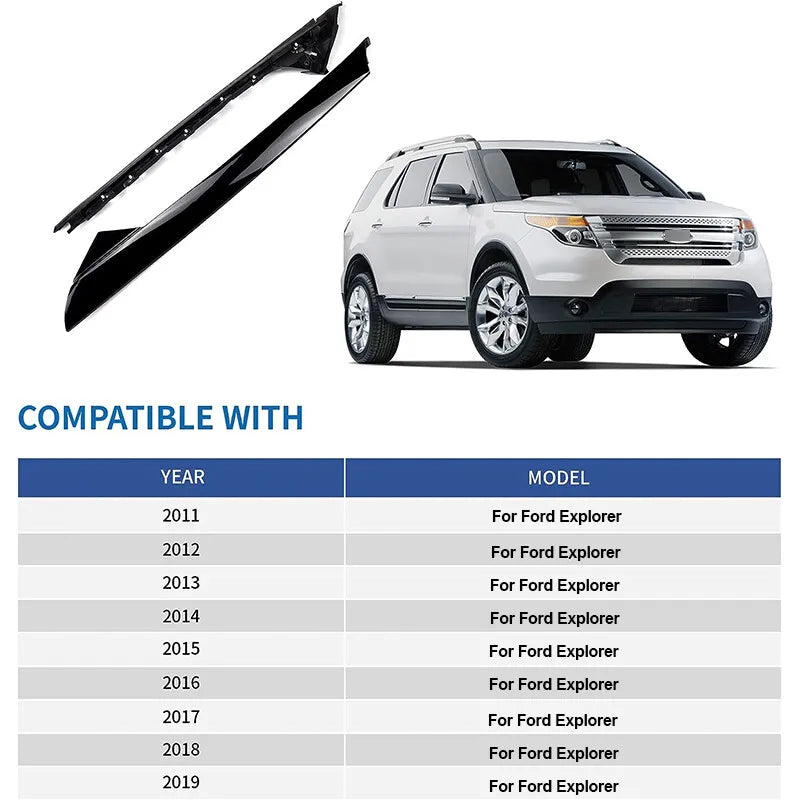 926-451 BB5Z-7803136-AA BB5Z-7803137-AB Passenger Right Side Windshield A-Pillar Molding Trim For 2011-2019 Ford Explorer
