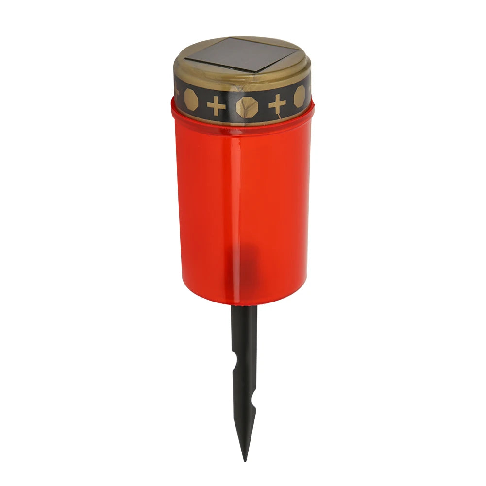Cemetery Ritual Electronic LED Candle Lamp Flameless Solar Decorative Tea Light