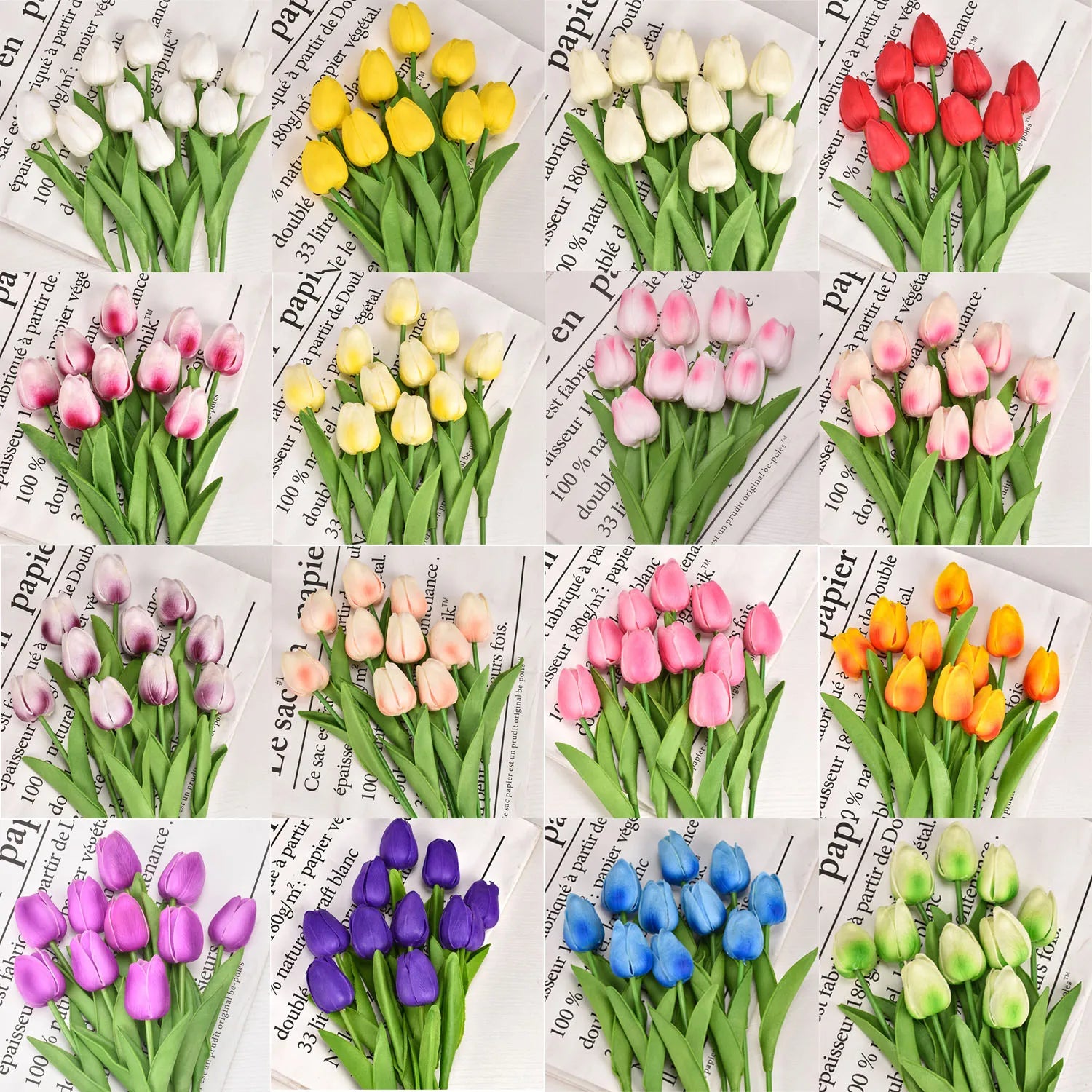 3/5/10/20pcs Tulips Artificial Flowers Real Touch Flower Bouquet Tulips Fake Flower for Wedding Home Decoration