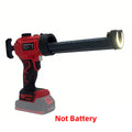 Electric Caulking Gun w LED Light Auto Filling Sealing Repair Tools Adjustable Speed Wireless Glass Glue Gun for Makita Battery