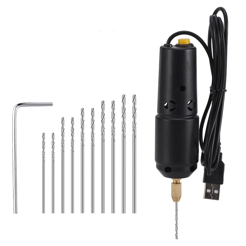 Mini Electric USB Drill Portable Handheld Drill Engraving Pen Rotary Tool Kit Jewelry Tool Carving DIY Tool