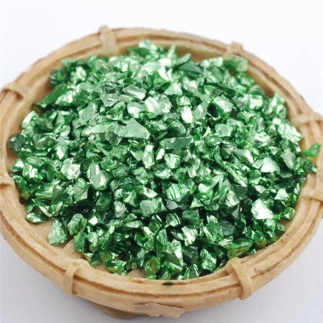 450g/Bag Wholesale Multicolor Flash Irregular Shaped Glass Crushed Stone For DIY 3D Nail Art Decoration/Resin Mold Filler