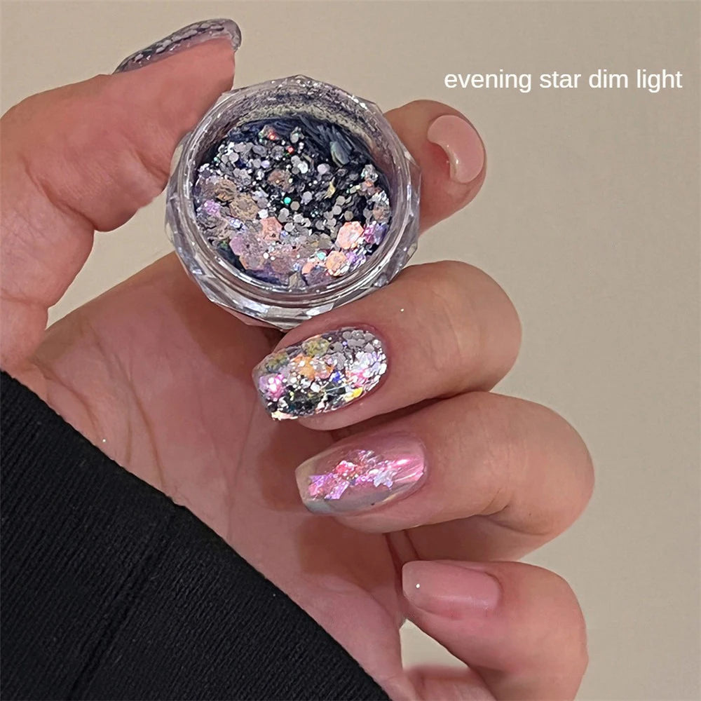 Nail Art Accessories Gold Silver Copper Foil Sequins Glitter Leaf Flake Sheet Bulk Foil Paper For Gilding Manicure Decoration