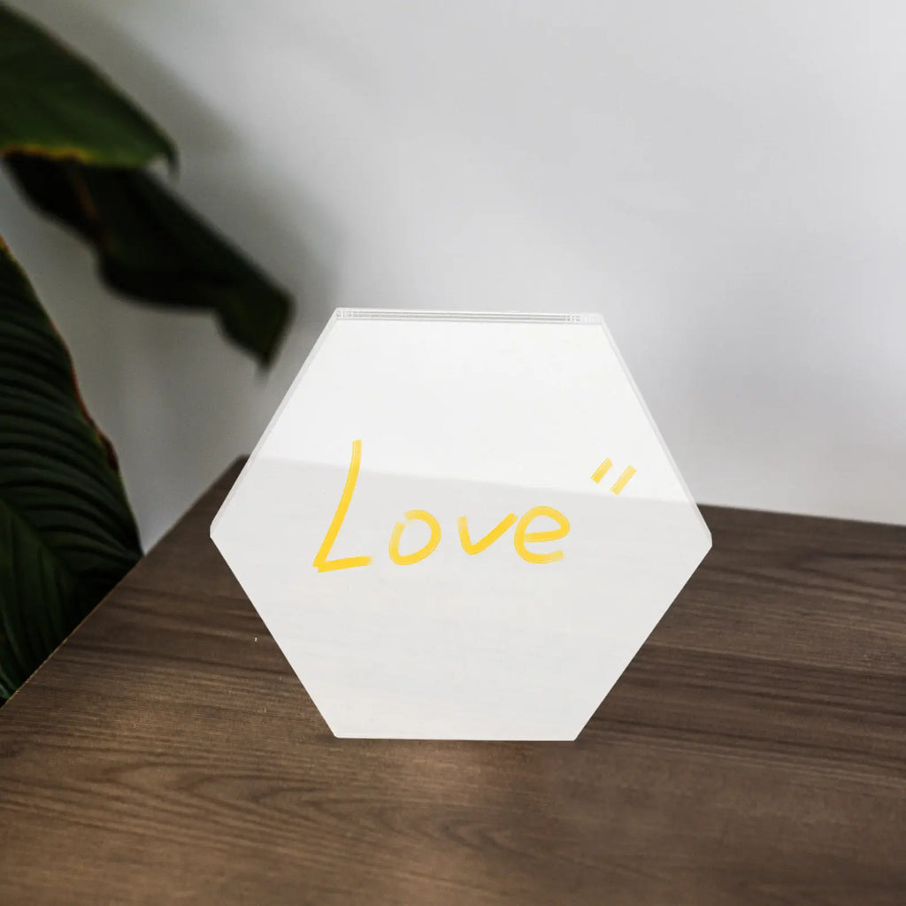 10Pcs Acrylic Plastic Sheet Transparent DIY Board for Painting Craft Decoration Handmade Hexagonal Panel Drawing Tool
