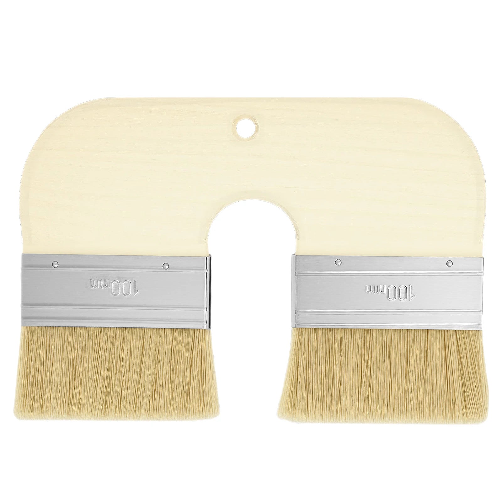 Double Paint Brush Professional Double Head Painting Brush Wooden Handle for Paints Glues Stains Watercolor Oil DIY Craft Suppli