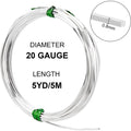 20 Gauge 16 Feet Brass Square Wire Silver Brass Wire for Jewelry Beading Craft Work