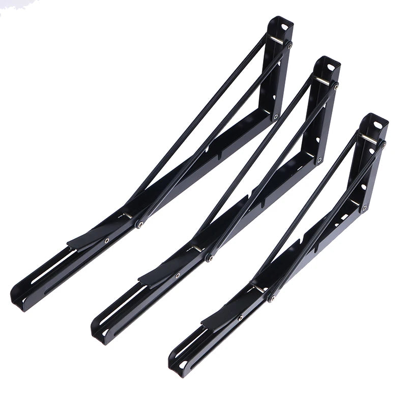 Multiple Sizes Triangle Folding Angle Bracket Heavy Support Adjustable Wall Shelves Mounted Table Shelves Home Hardware