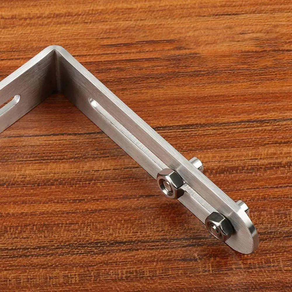 1/2Pcs Stainless Steel Angle Bracket Furniture Fastener 90 Degree Right Angle Corner Brace Joint Silver L Shape