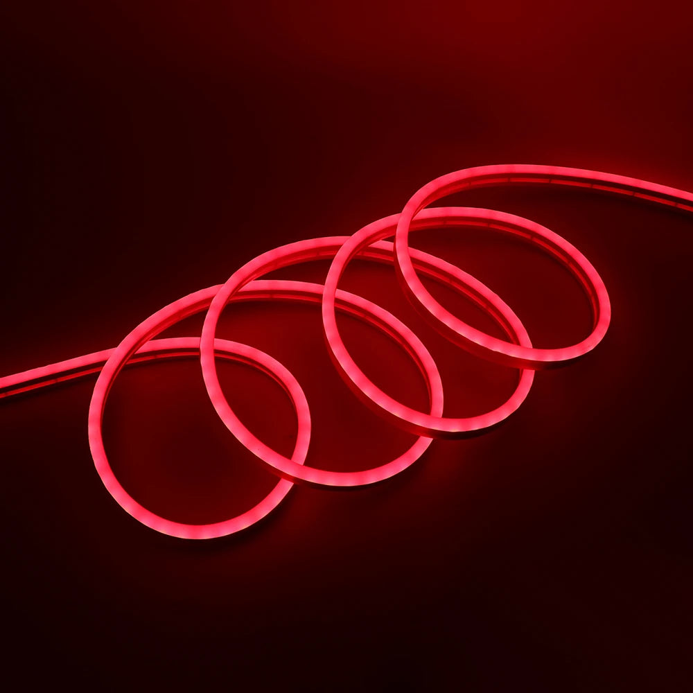 DC 12V LED Neon Strip Rope Lights Neon IP67 Waterproof  6X12mm Flexible Light 2835 120LED/m DIY Diode Tape Blue/Green/Red/Yellow