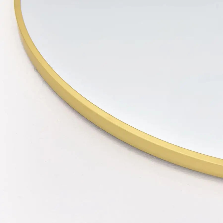 Arched Mirror Full Length, Standing or Wall Mounted, 58 18 , Aluminum Frame Gold