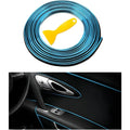 Car Interior Trim Strips, 16.4ft Auto Decoration Styling Door Dashboard, DIY Vehicle Interior Filler Insert Flexible Strip with
