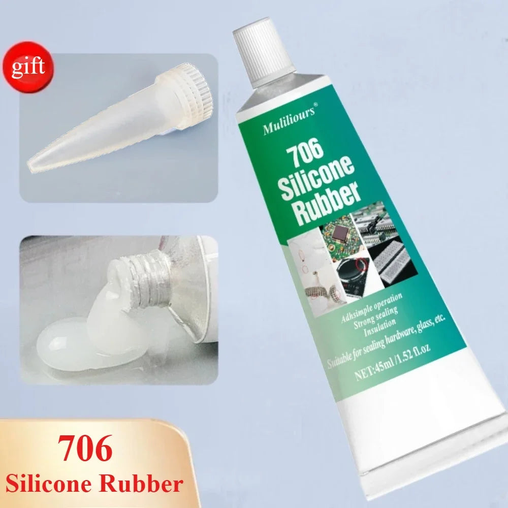 Silicone Industrial Adhesive 704/705/706 Electronic Sealant Components Lithium LED Insulation Waterproof Sealing Silicone Rubber
