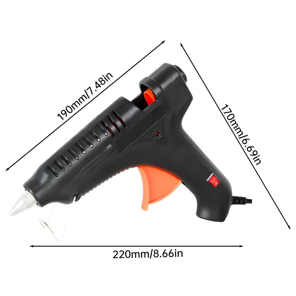 100W Hot Melt Glue Gun 11MM Glue Sticks Industrial Guns Heat Temperature Thermo Electric Repair Tool DIY Electrothermal Glue Gun