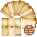 For Fun 48 Sheets Vintage Scrapbook Material Paper DIY Junk Journal Collage Photo Album Retro Background Paper A4 Printing Paper