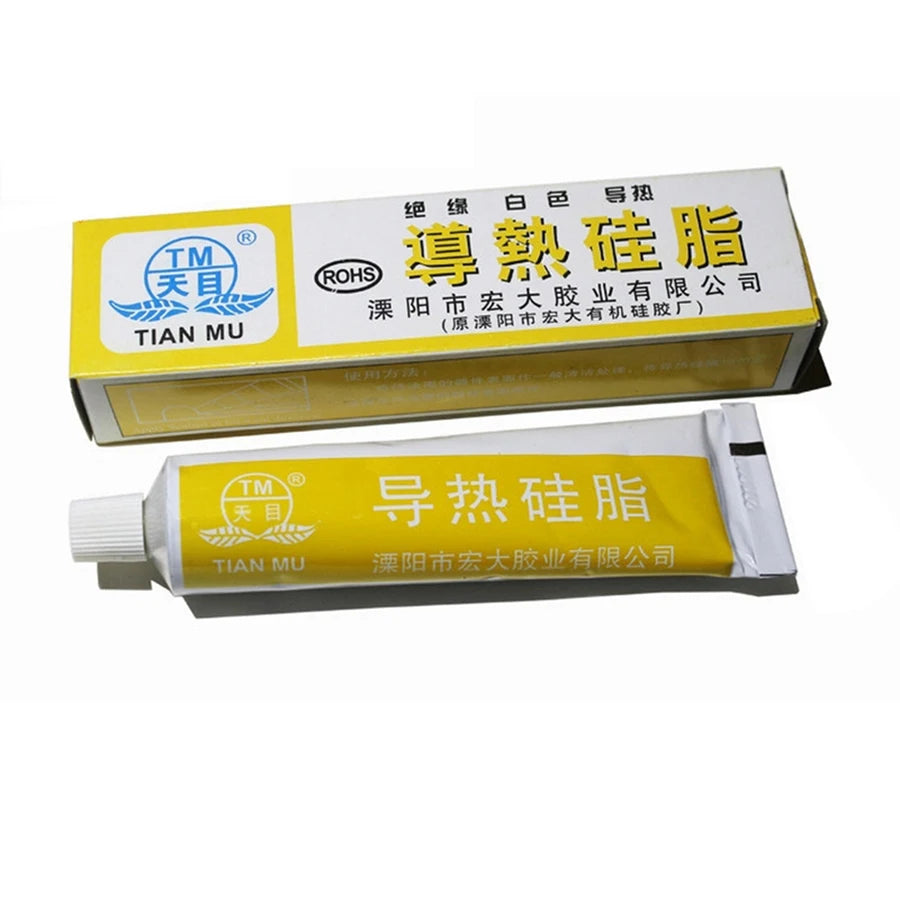 60g Grey White Silicone Thermal Conductive Adhesive Grease Seal Insulation Glue For Graphics Card Light Box LED Heat Dissipation