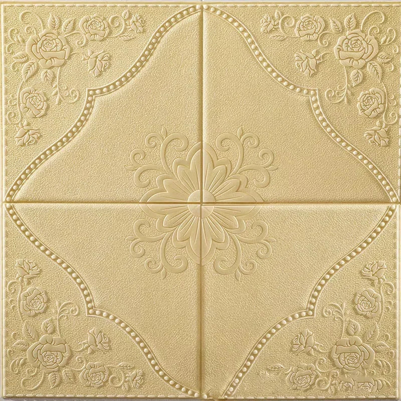 1-10pcs70cm*70cm Modern Paper Ceiling Decorative Waterproof Moisture-proof Mildew proof Wall Self-adhesive 3D Bedroom Background