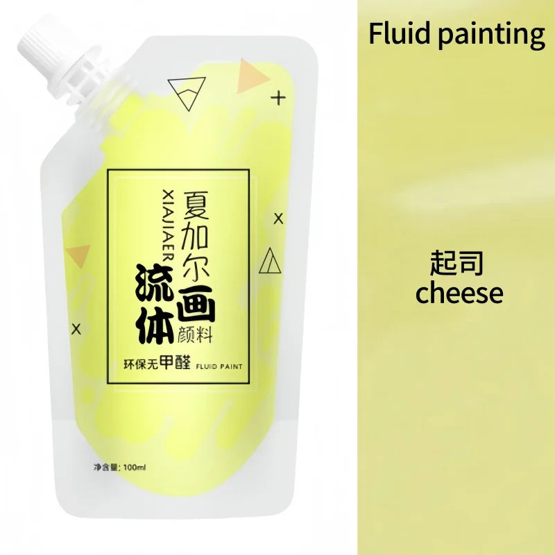 100ml/ Multi-colour xiajiaer Fluid Paint Acrylic paint Bag Violent Bear DIY decorative painting liquid liquid dye
