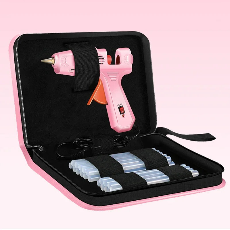 70W Hot Melt Glue Gun with 2/5/10/20 Pcs 7mm Premium Glue Sticks Industrial Guns Heat Temperature Thermo Electric Repair Tool