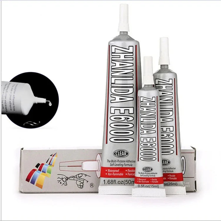E6000 Multi Purpose Glue 15/25/50/110mL Adhesive Jewelry Epoxy Resin DIY for Jewelry Crafts Glass Rhinestones