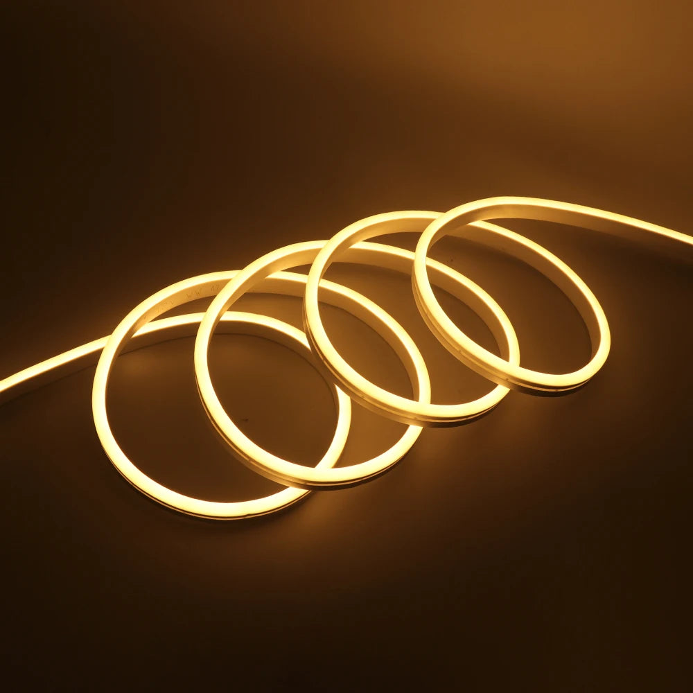 DC 12V LED Neon Strip Rope Lights Neon IP67 Waterproof  6X12mm Flexible Light 2835 120LED/m DIY Diode Tape Blue/Green/Red/Yellow