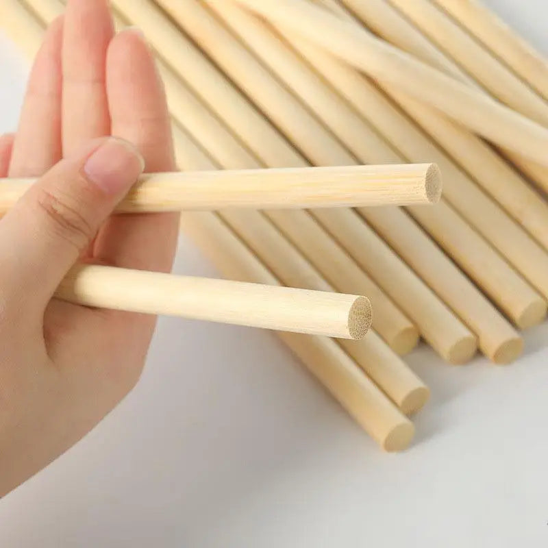 3-8mm Round Wooden Stick For Crafts Food Ice Model Making Cake Dowel DIY Durable Dowel Building Model Woodworking Tool