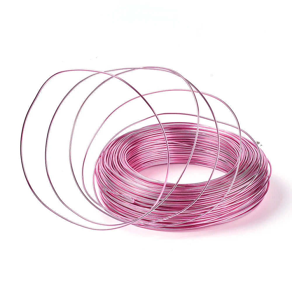 PandaHall 0.6-2.0mm Anodized Aluminum Wire 10 Sizes , Colorful Bendable Craft Wire for Jewelry Making, DIY Model Beading