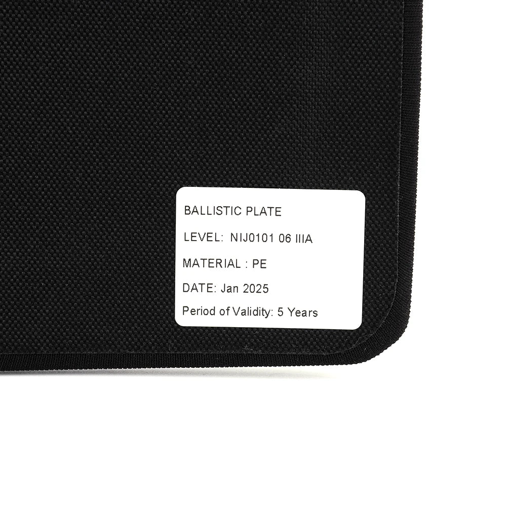Anti Bullet Board 10x12In Lightweight Tactical NIJ Level IIIA UHMWPE Bullet-Proof Plate Level 3A Backpack Armor Panel Body Armor