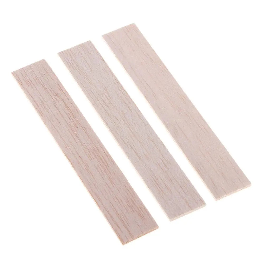 Rectangular Unfinished Balsa Wood Stick Wooden Dowel Rod for Kids Model Making DIY Craft Home Wedding Party Decoration