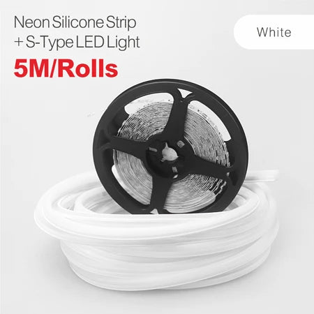 6/8mm 5M/Rolls DIY Separate Silicone Neon Strip 120Leds S-Bendable Newly Flexible Led Tape For LED Neon Sign Waterproof  IP67