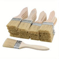 1-Piece Paint Brush with Chisel Edge – Deep Yellow Bristles & Wooden Handle