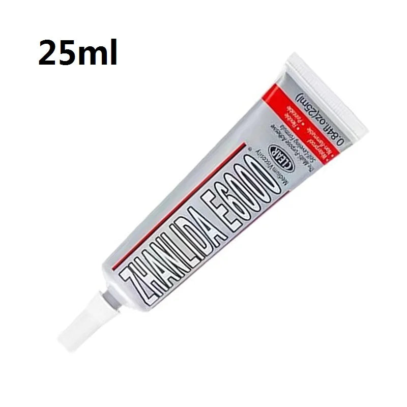 E6000 50ml Multipurpose Industrial Adhesive DIY Jewelry Crafts Crystal Rhinestone Bonding Liquid Glue Repair Phone Screen Glass