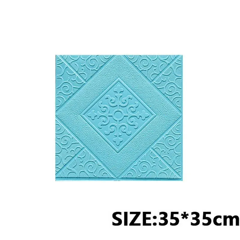 5-20Pcs 35*35cm Ceiling Wallpaper 3D Brick Waterproof Wall Stickers Foam Wall Paper Self-Adhesive Home Decor