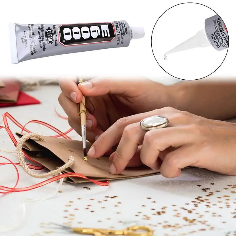 30ml E6000 Multi-Purpose Glue Adhesive Epoxy Resin Repair Cell Phone Touch Screen Liquid Glue Jewelry Craft Super Adhesive